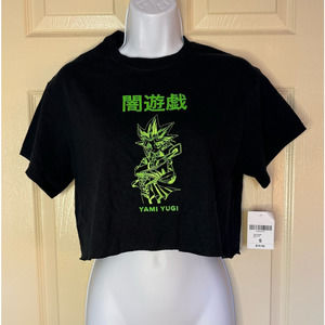 NWT Forever 21 Yugioh Embroidered Crop Tee